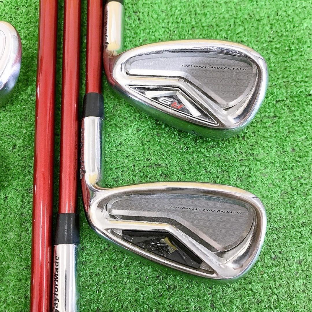 チ35★テーラーメイド R9 豪華9本アイアンセット S Motore60メンズ