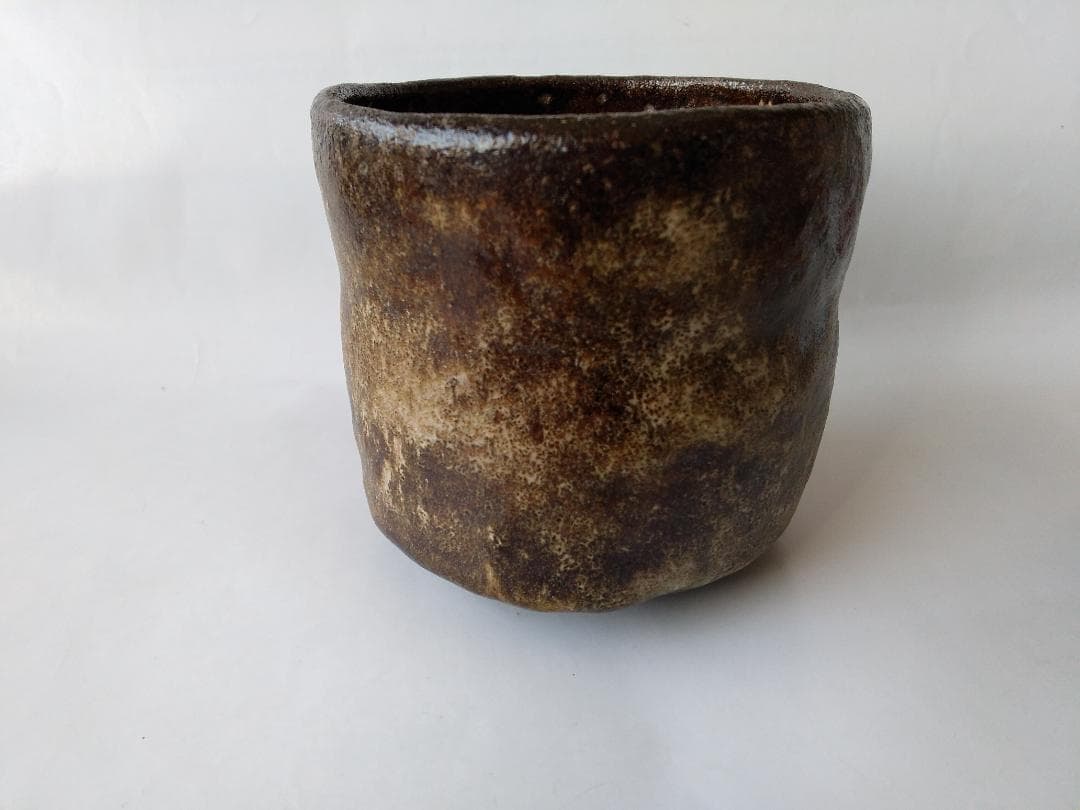 大樋焼 中村定甫 作 大樋筒茶碗 共箱 栞 茶道具 抹茶碗 新品 未使用 保管品