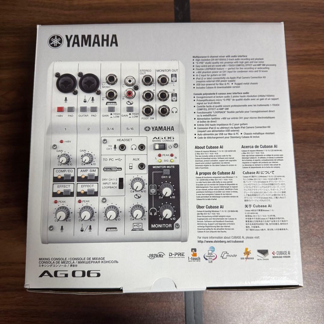 【新品未使用】YAMAHA AG06 ウェブキャスティングミキサー