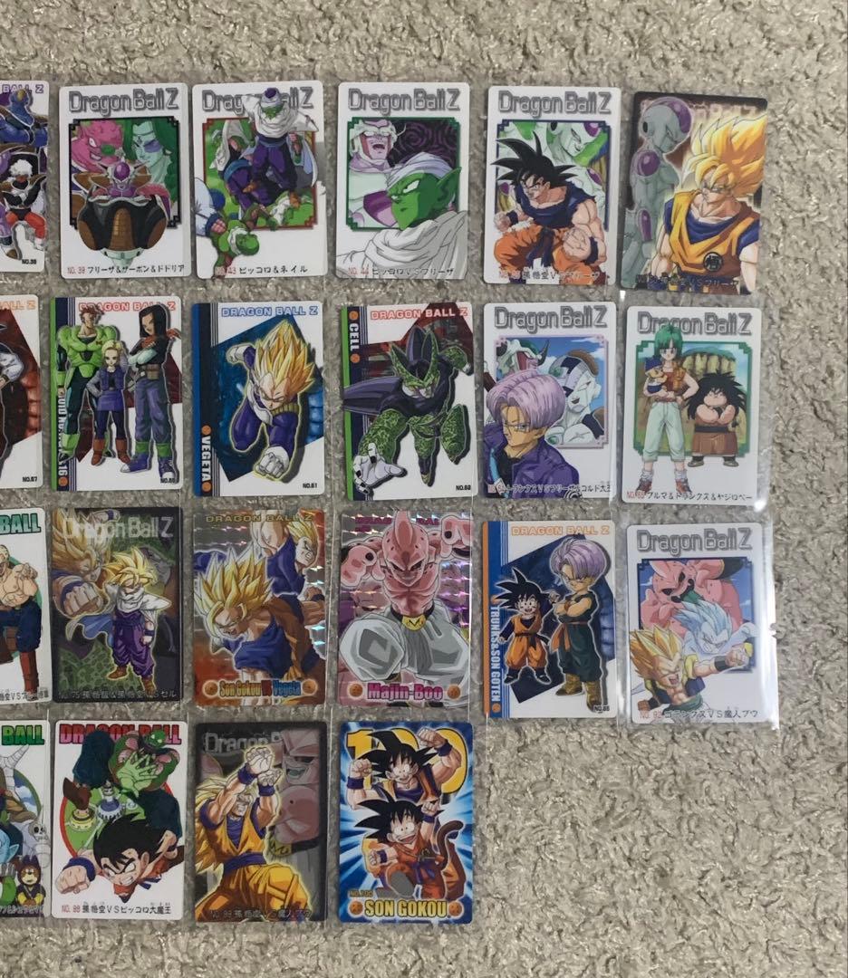 ドラゴンボールZ グミ　プラスチックカード　43枚　カード　日本製　裏面青　赤