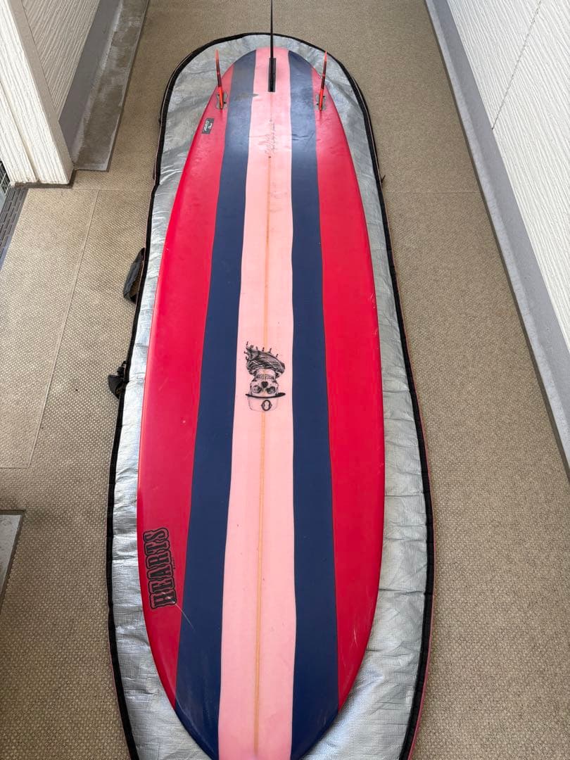 7.6ミッドレングス　サーフボードケース、リーシュコードセット