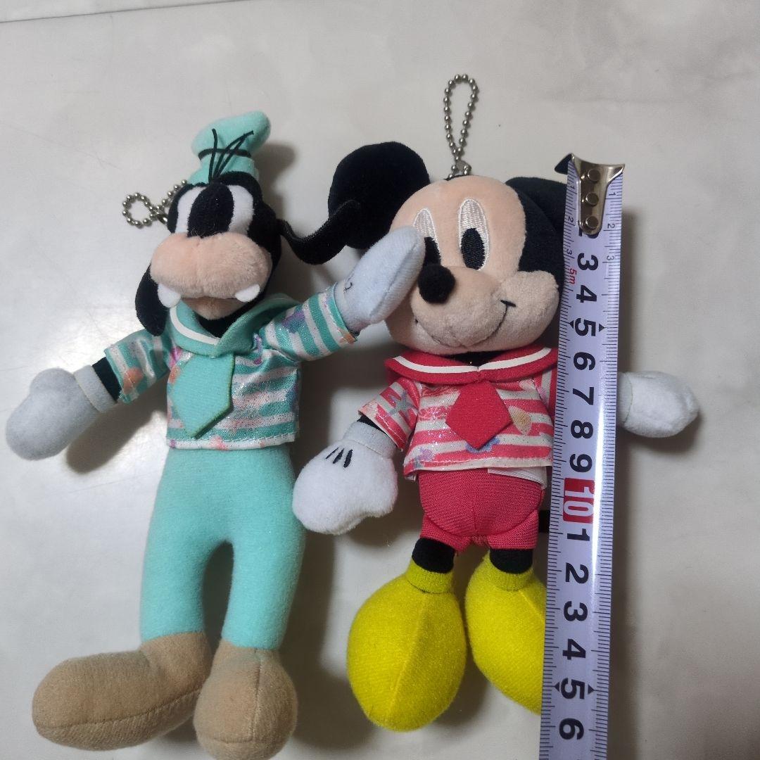 美品　ディズニーストア　サマー　マリン　ぬいぐるみ　ミッキー　グーフィー　セット