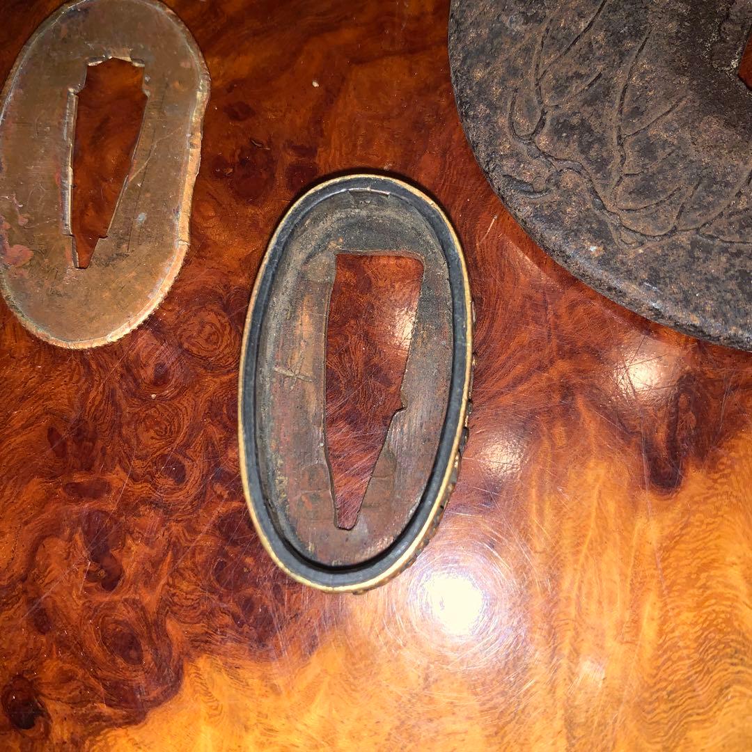 刀　鍔と切羽セット　年代不明品