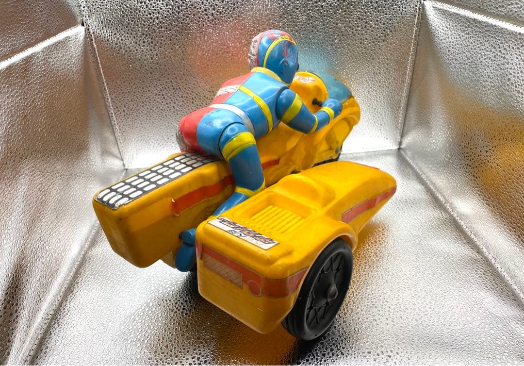 キカイダー サイドマシン タカトク ソフビ人形 ポリ製バイク 美品