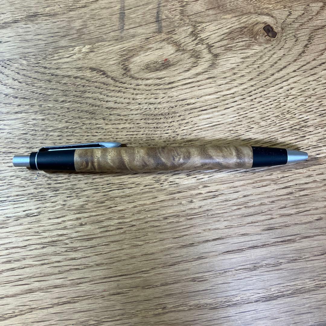 野原工芸　ボールペン　スリム　マーブルウッド