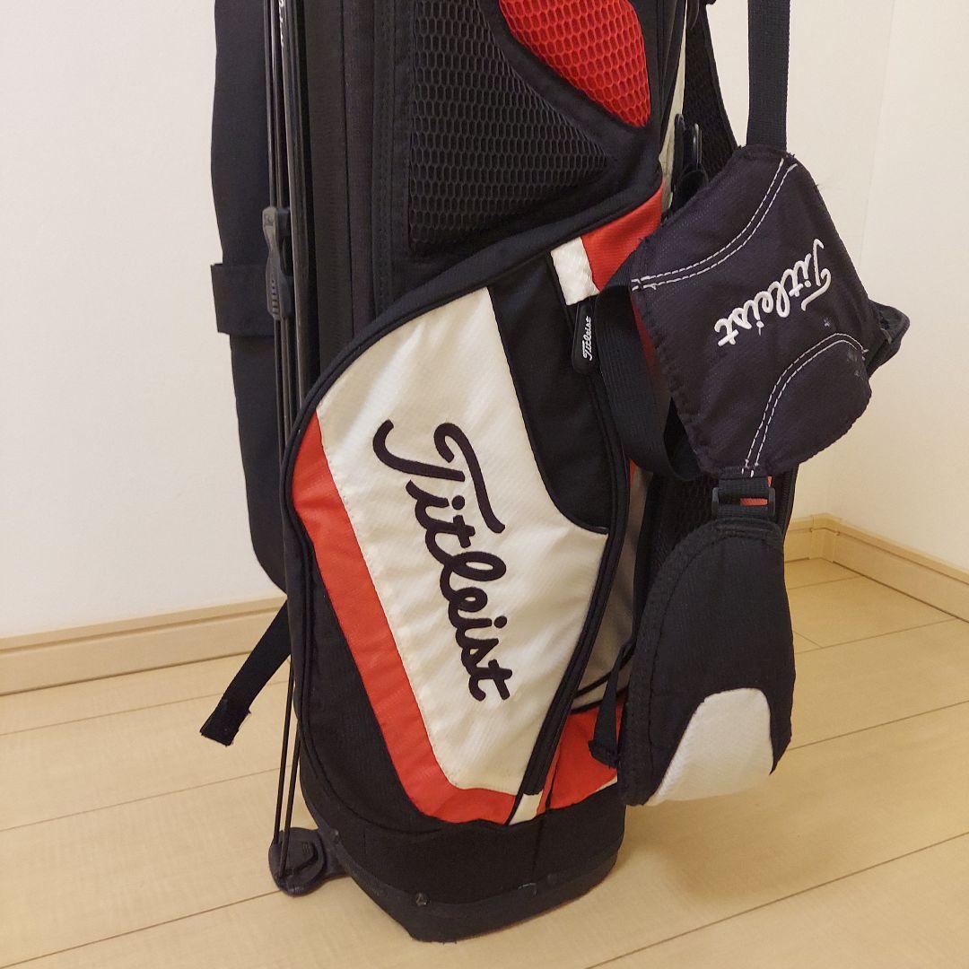 Titleist タイトリスト 軽量 キャディバック スタンド 白/黒/赤