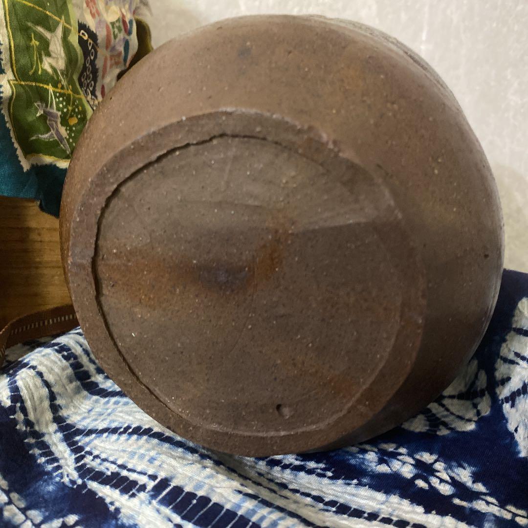 古備前　桐紋　水指　茶道具