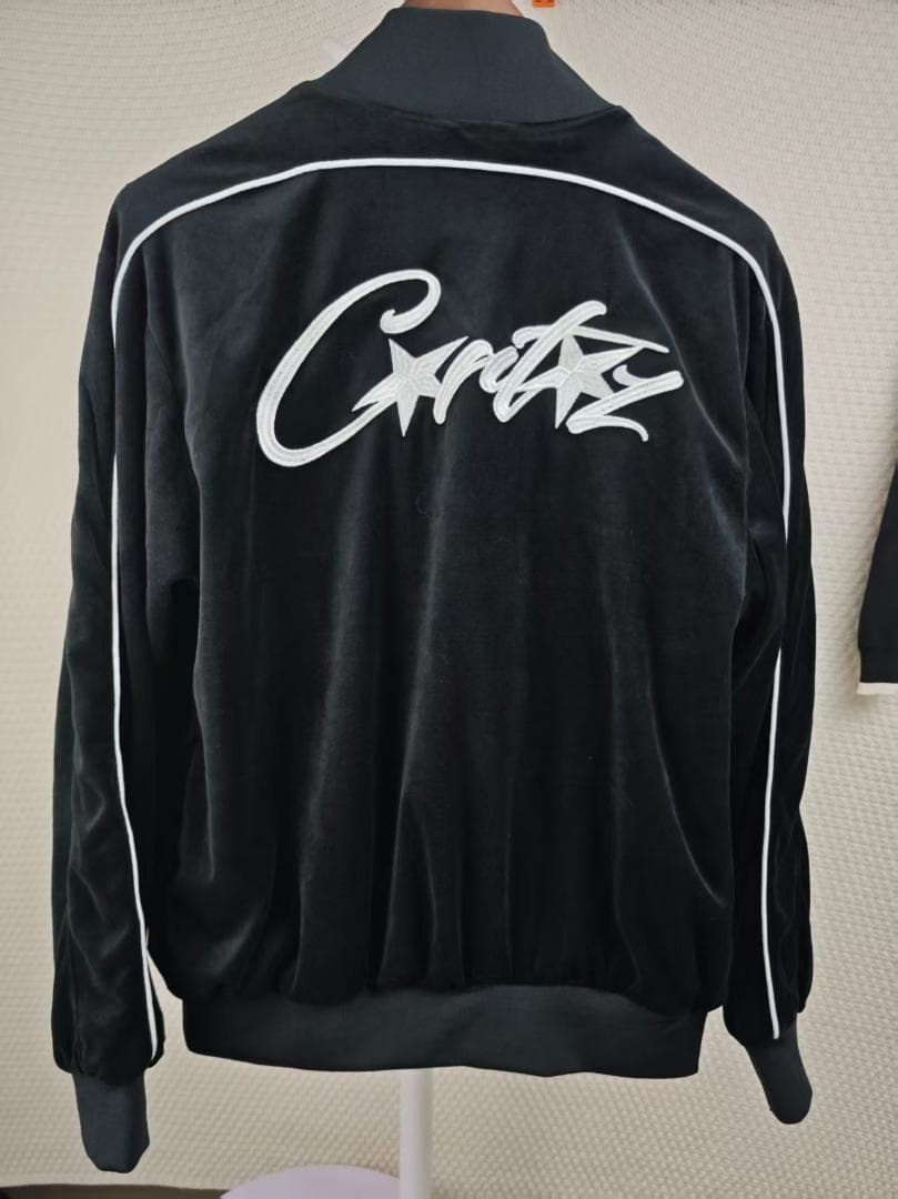 Cratz ベルベットジャージ上下セット ブラック M