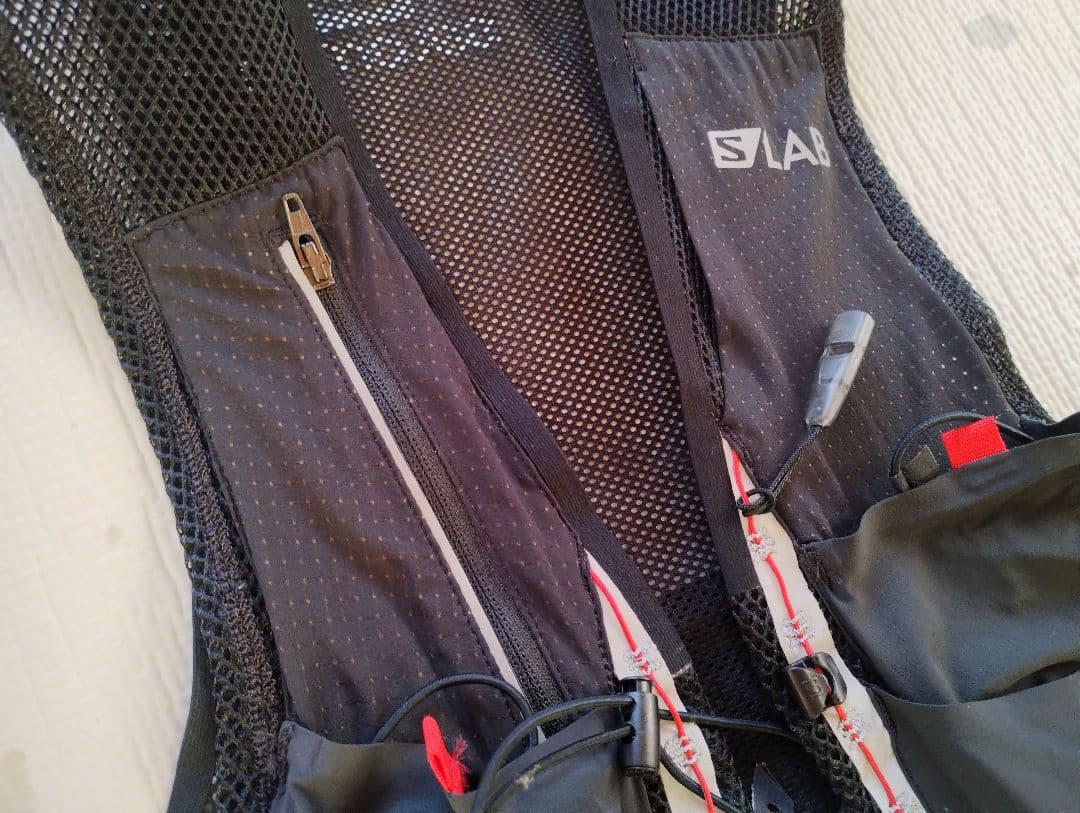 Salomon S/LAB センス２　トレイルランニングベスト 黒/グレー