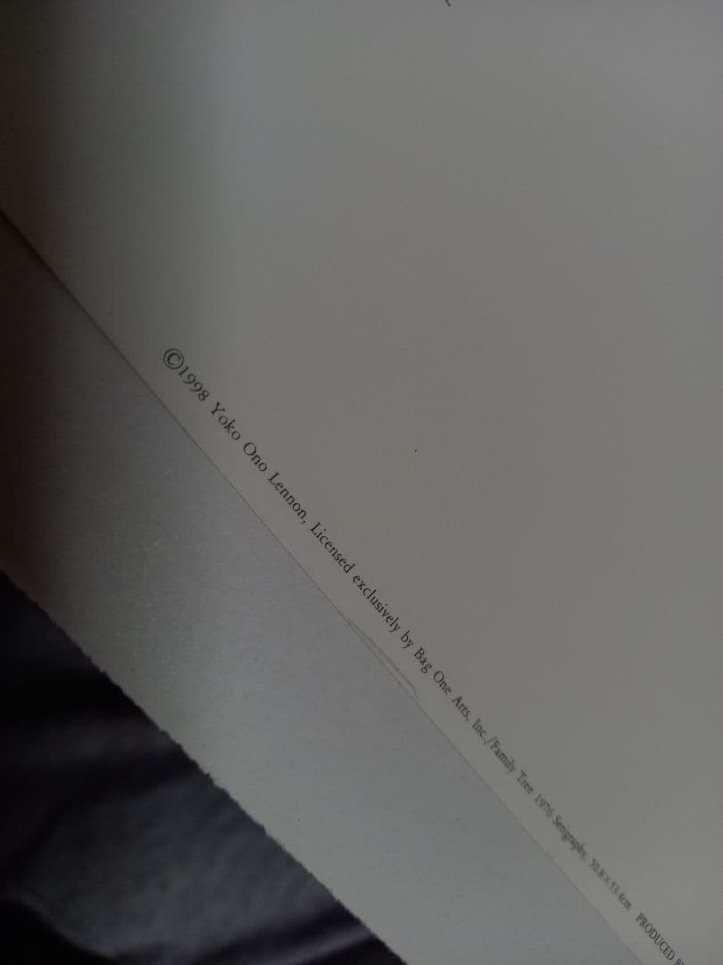 ジョンレノン　a family tree リトポスター