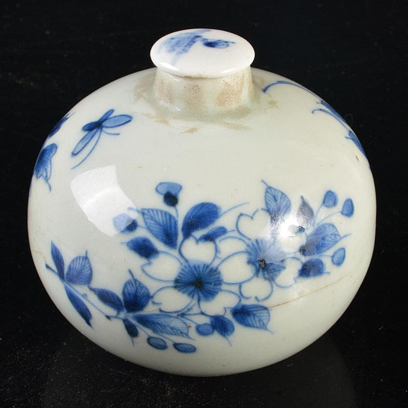 中国　古渡　青花　花文振出瓶　M　R6541