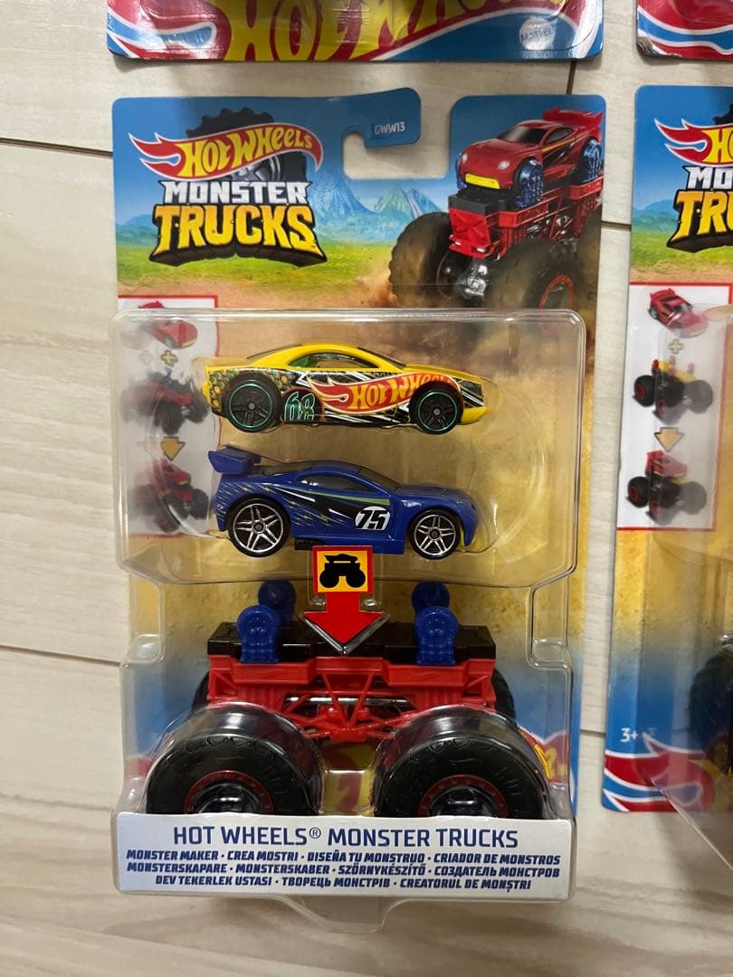 【新品】日本未発売・4台セットHotWheels モンスタートラック