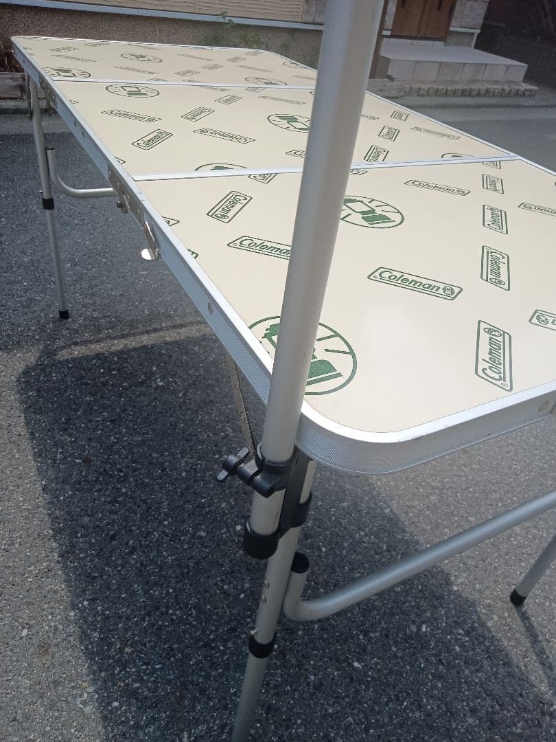 【Coleman】三折テーブル ランタンポール付