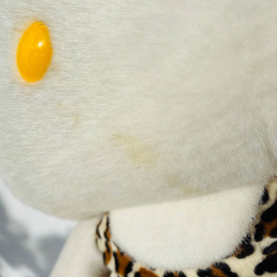特大 HELLO KITTY IN THE JUNGLE ヒョウ柄 ぬいぐるみ