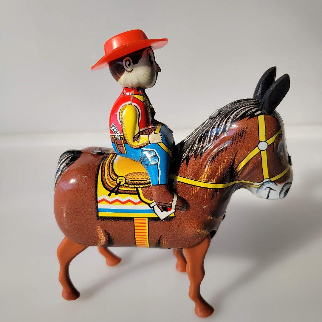 【日本製】　希少　1960年代　ブリキ　カウボーイ　ヴィンテージ