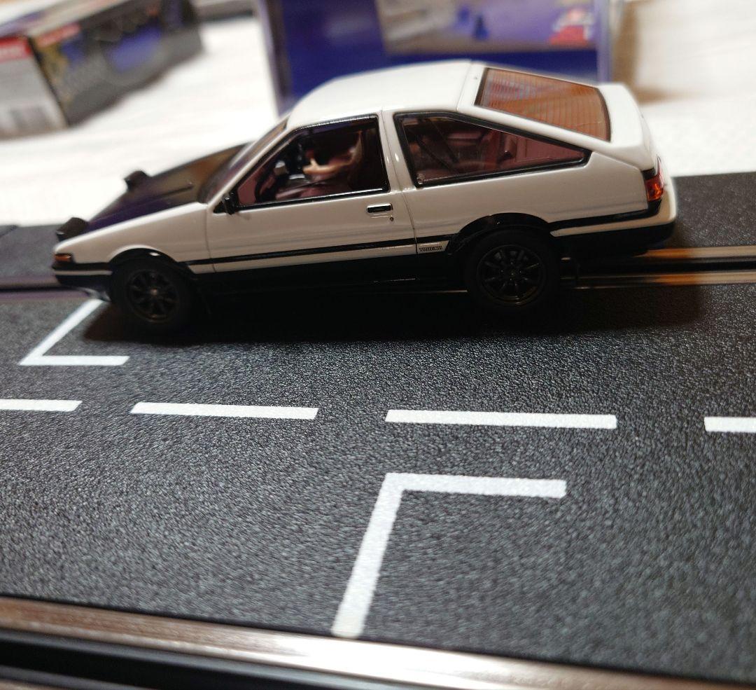 カレラデジタル①頭文字DスロットカーAE86②レーンチェンジオーバルコースセット