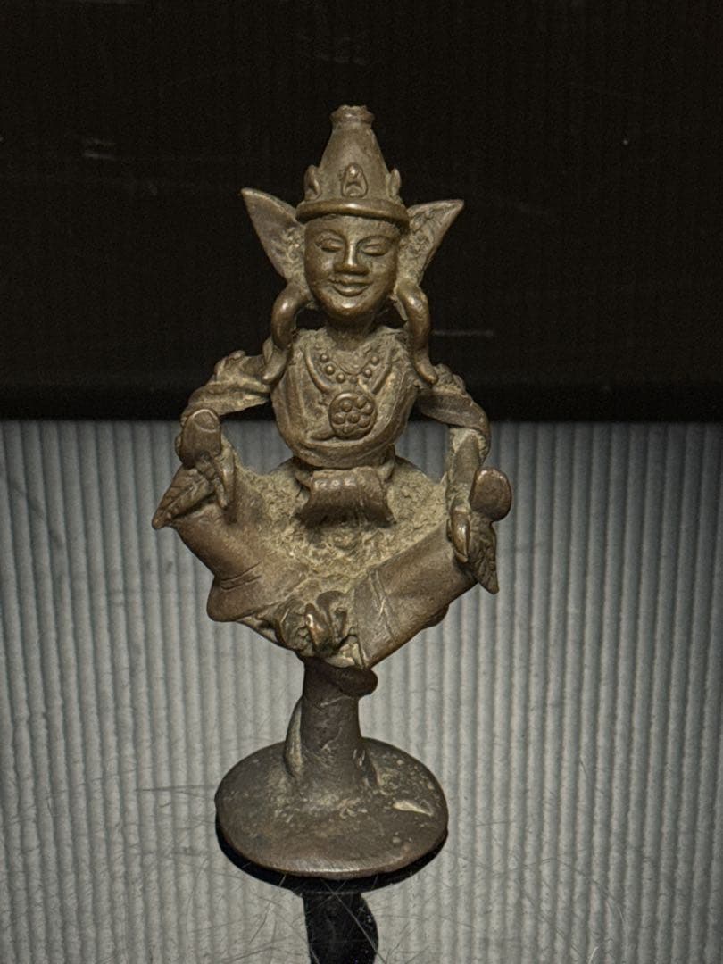 時代 古作 仏教美術 古銅 銅製 小乗仏教 菩薩 梵天像 仏像