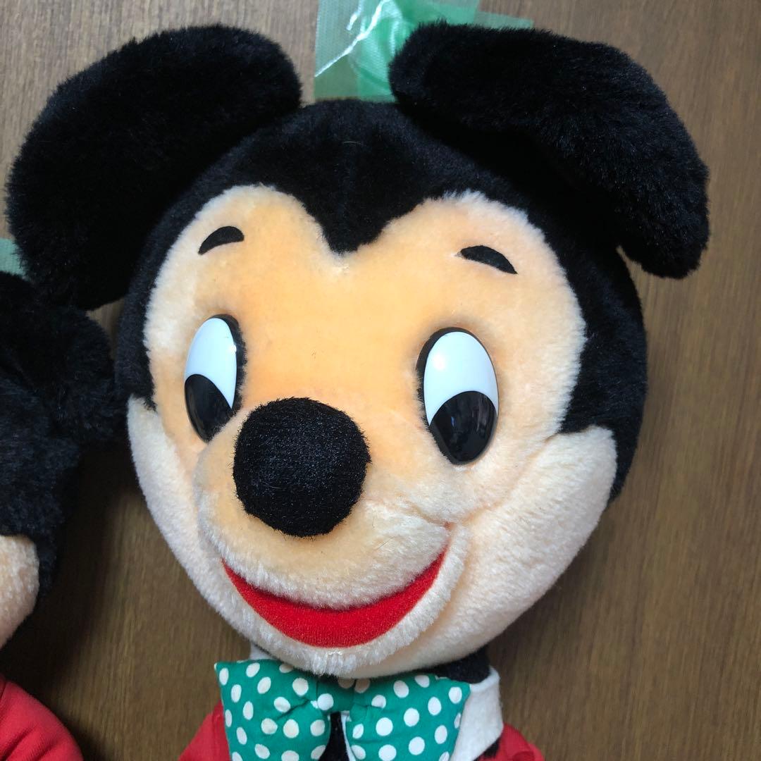 昭和レトロ　ヴィンテージ ミッキーマウス　サンアンドスター製　ぬいぐるみ　2こ