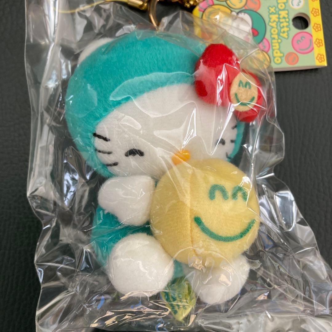 【非売品:激レア】ハローキティ キーホルダー　ニコちゃん杏林堂コラボ