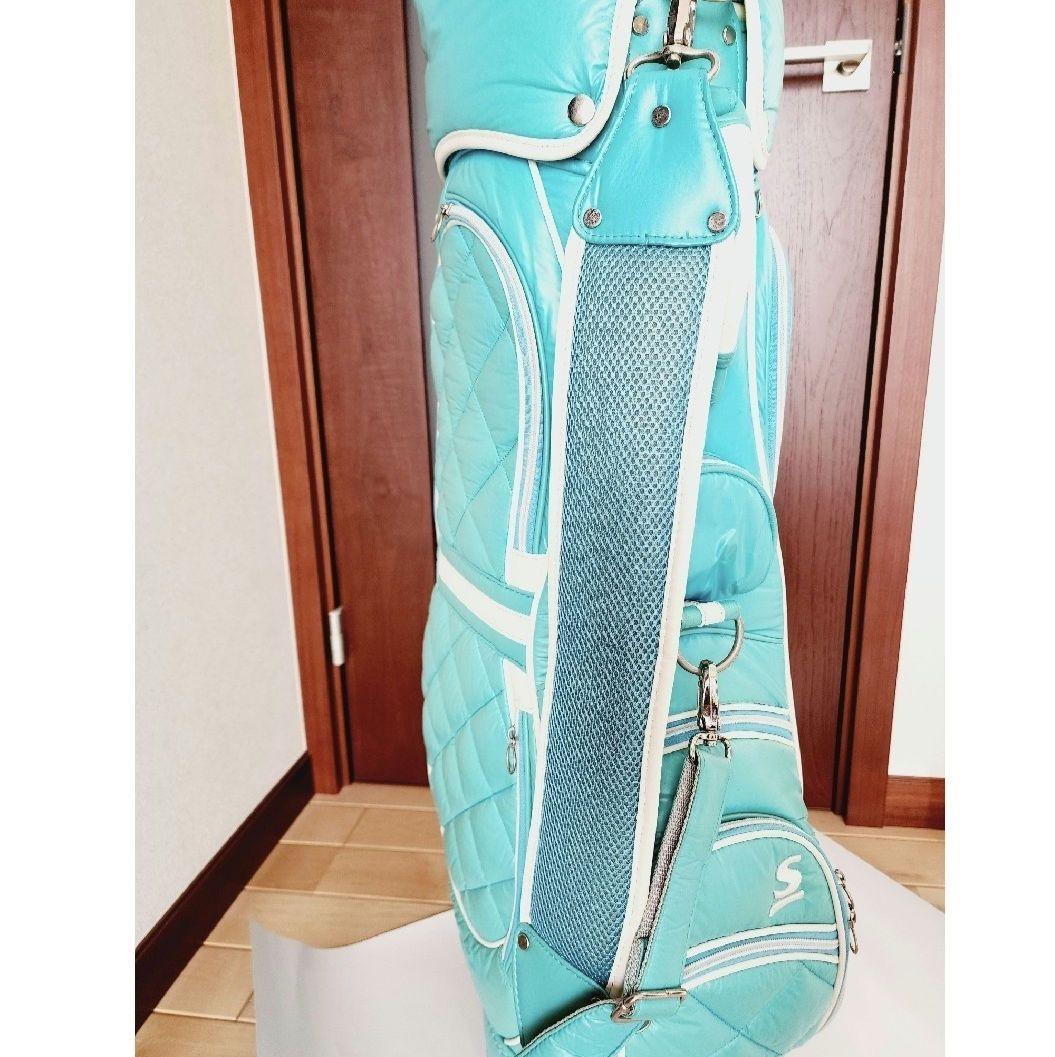 水色 キルティング キャディバッグ　Srixon
