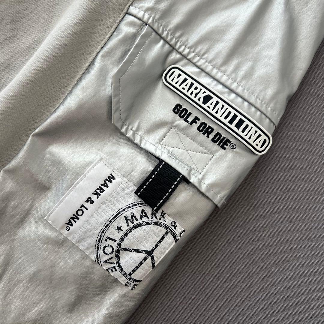 MARK&LONA マークアンドロナ　カーゴパンツ　ジョガーパンツ　シルバー　S