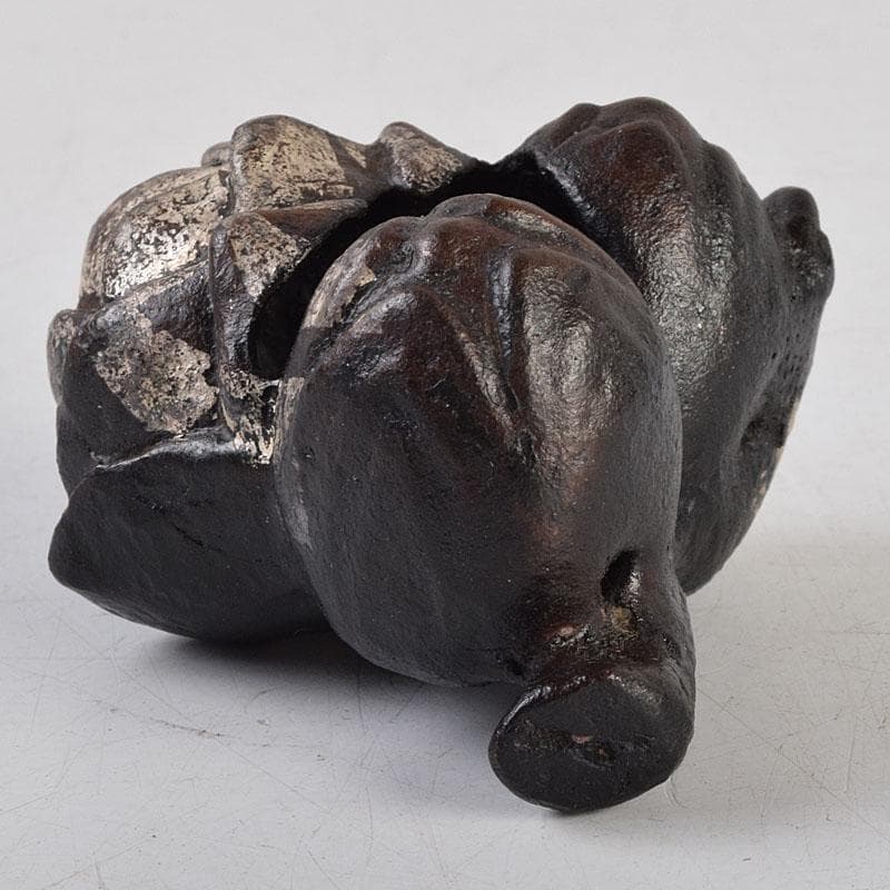 釜師　十三代　宮崎寒雉作　鋳銅　蓋置　共箱　V　9047