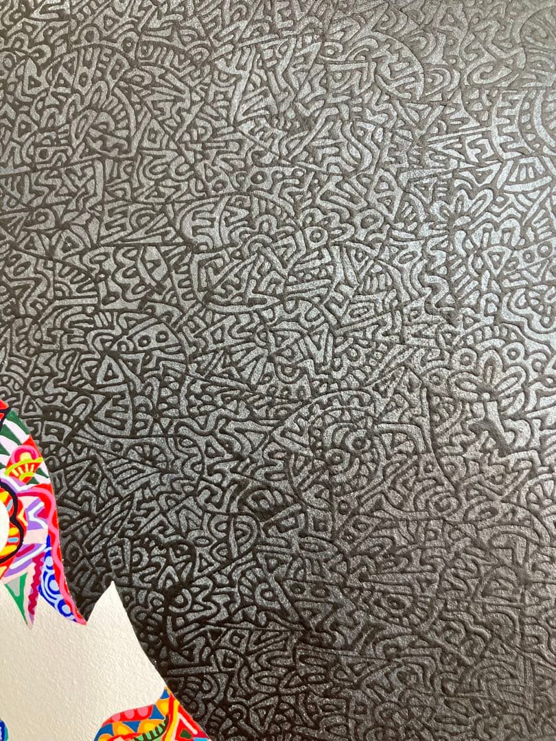 原画　龍　動物画　絵画　アクリル画　現代アート　細密画　手描き　一点物