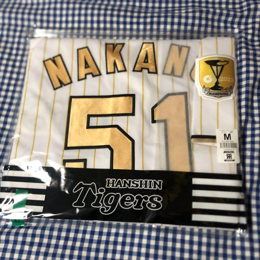 中野拓夢 チャンピオン レプリカ ユニフォーム Mサイズ 阪神タイガース