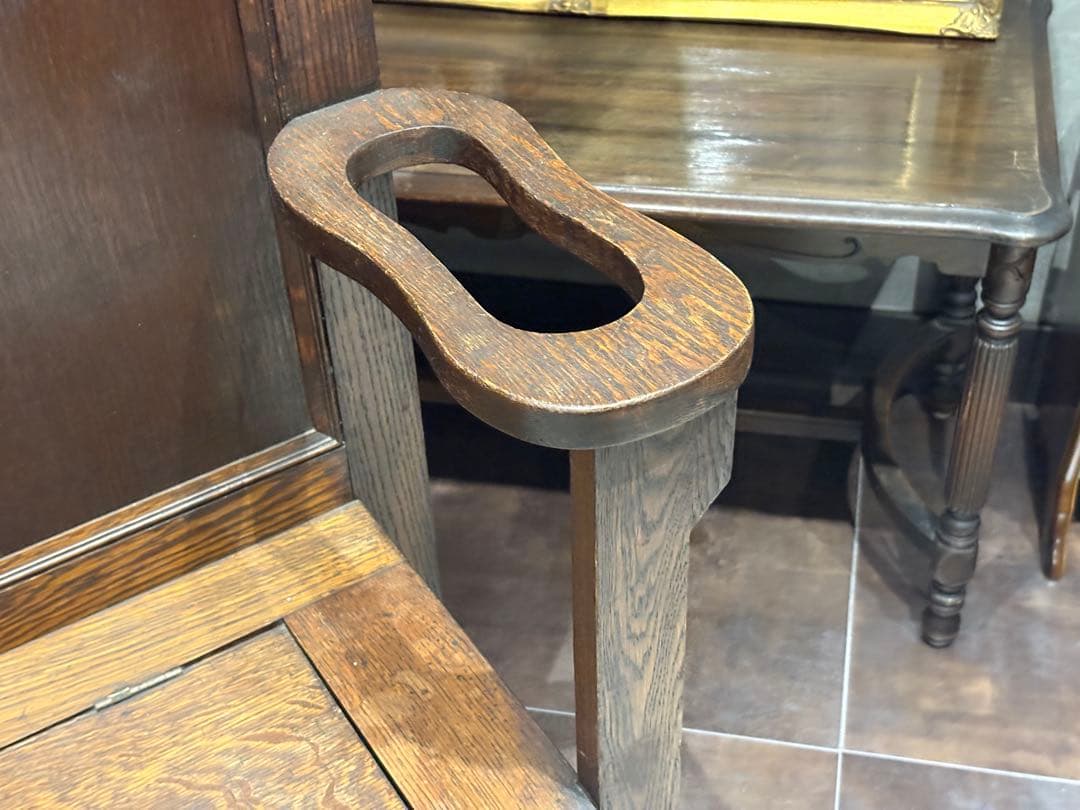 ホールスタンドチェア　コート掛け　帽子掛け　アンティーク　ビンテージ　nH