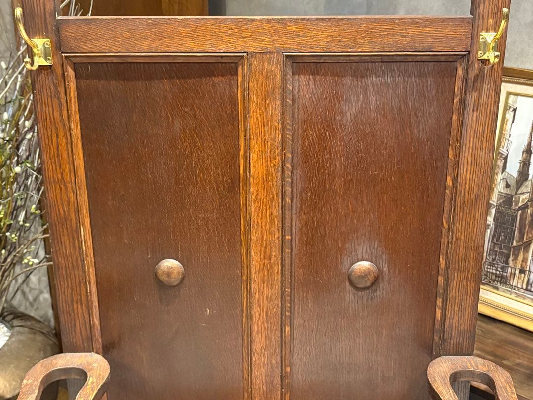 ホールスタンドチェア　コート掛け　帽子掛け　アンティーク　ビンテージ　nH