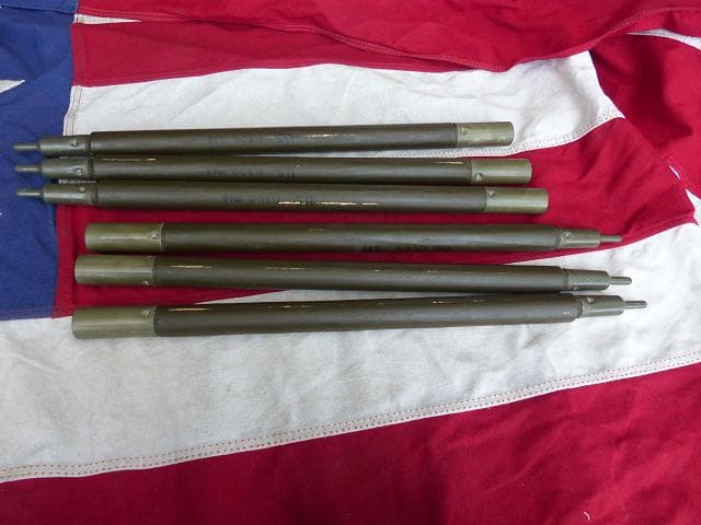 1968” 米軍実物 ナム戦 デッド!　テントポール　8本セット 軍幕 293