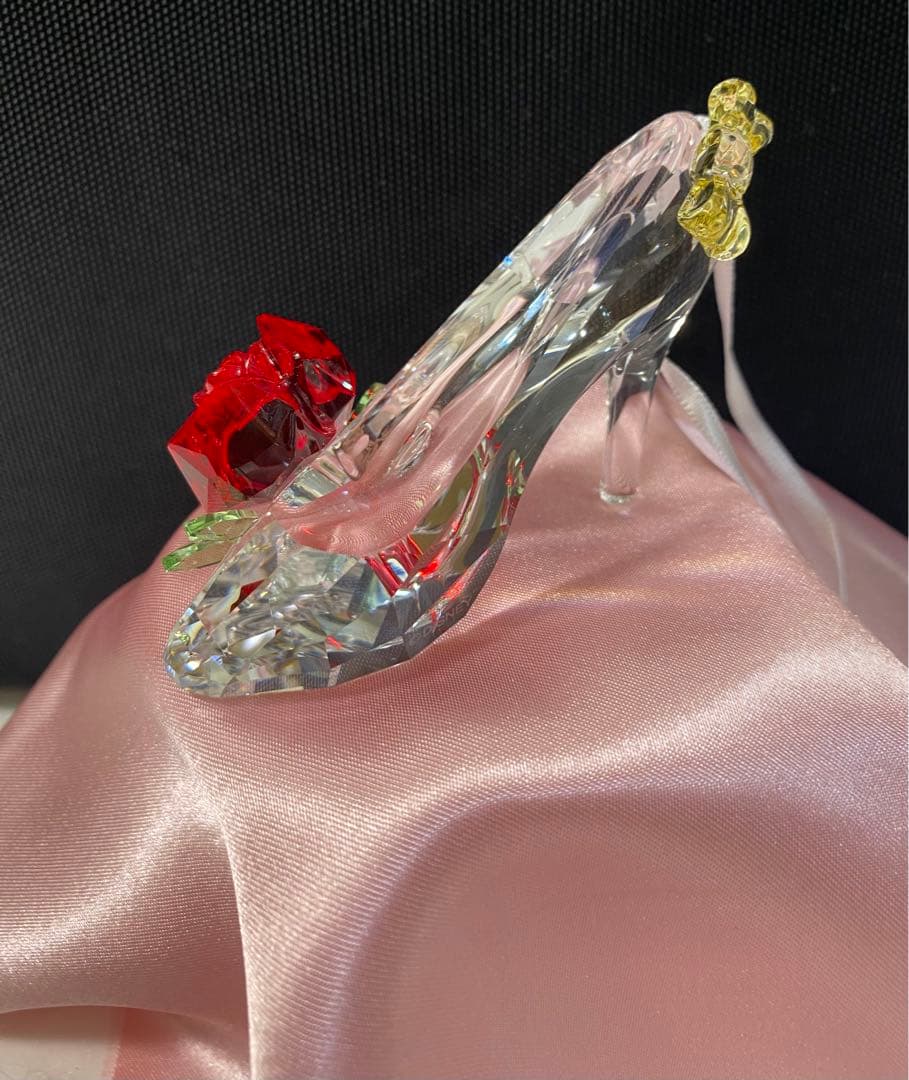 箱付き スワロフスキー 美女と野獣 ガラスの靴 レア 希少品 廃盤