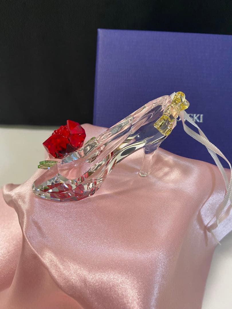 箱付き スワロフスキー 美女と野獣 ガラスの靴 レア 希少品 廃盤