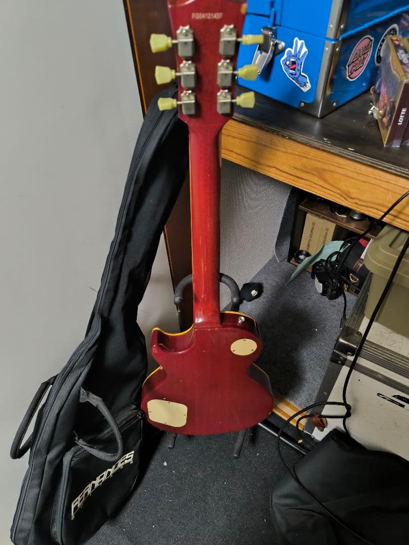 フェルナンデス　Burny レスポールタイプ エレキギター オレンジ