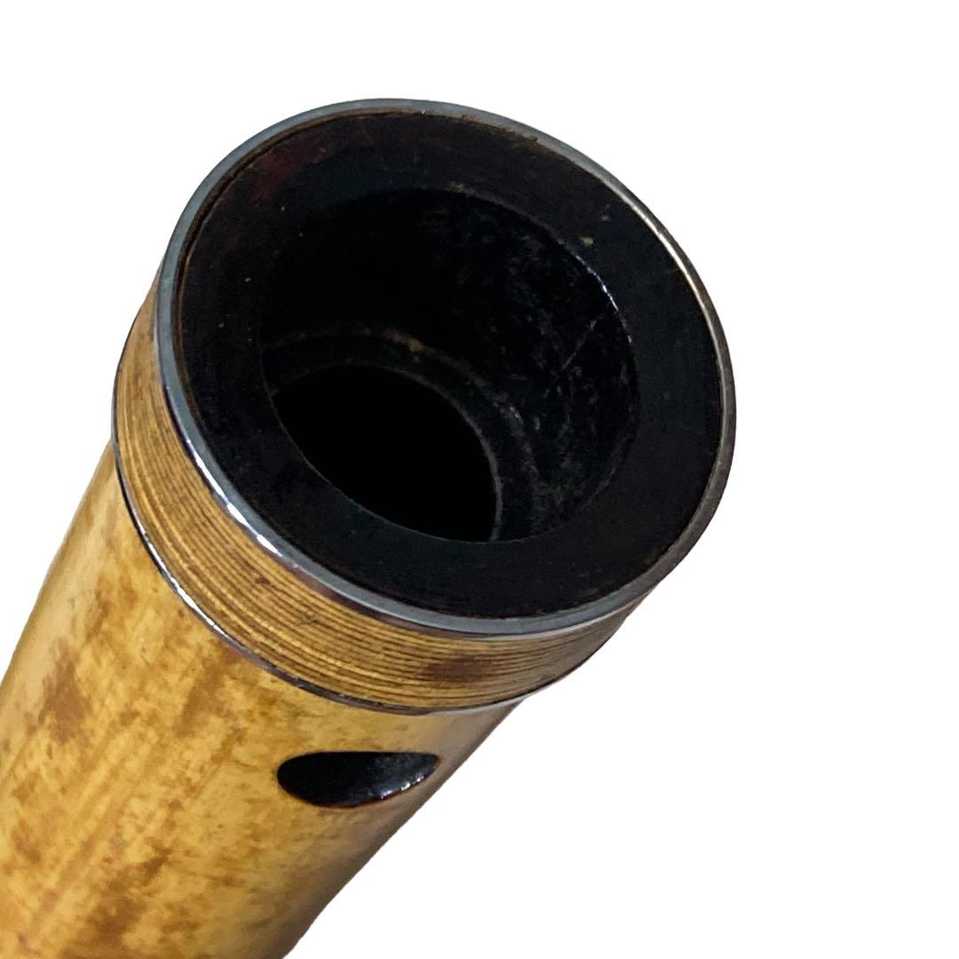 銘あり　尺八　銀三線