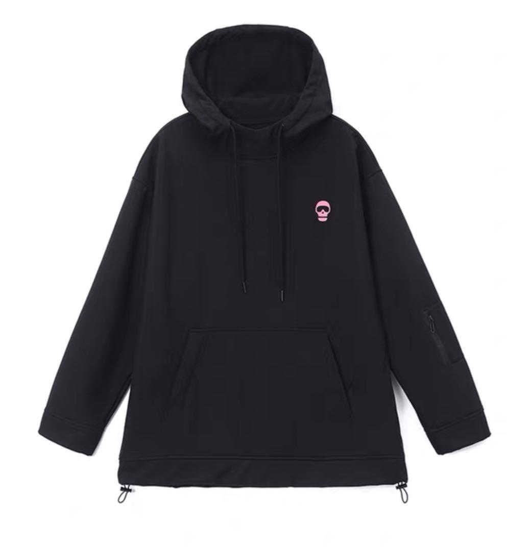 スノーボード パーカー 男女兼用防風3層フィルム入り ボンディング プルオーバー