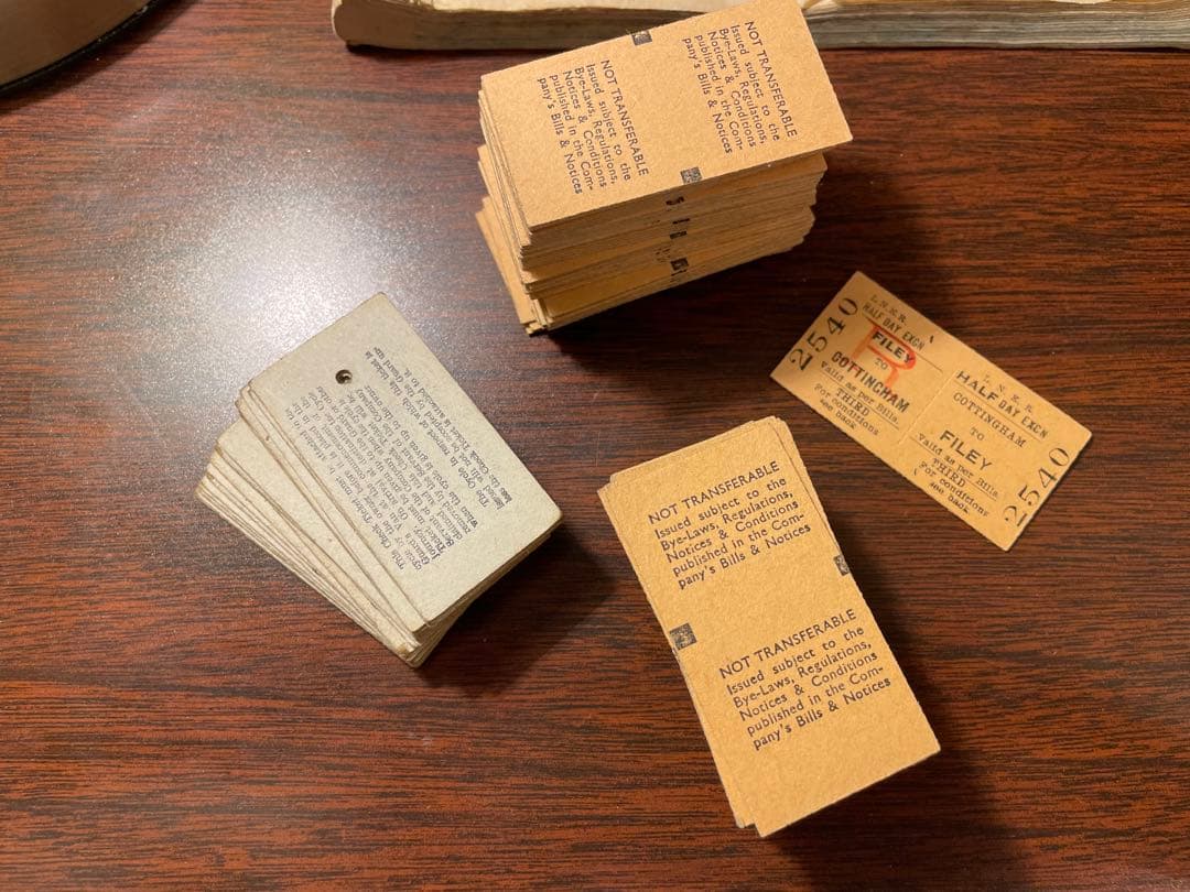 イギリス　鉄道チケット　冊子　レアな鉄道チケット詰め合わせ　ヴィンテージ