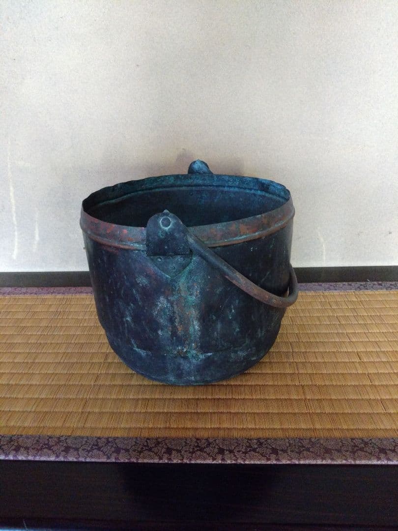 銅製　大鍋　アンティーク