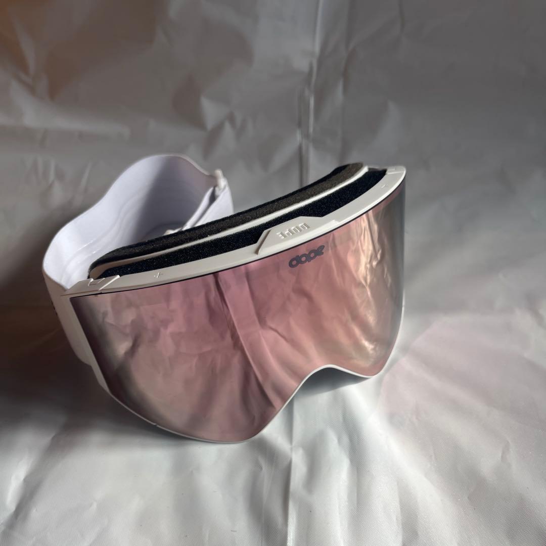  スキーゴーグル White/Champagne Mirror