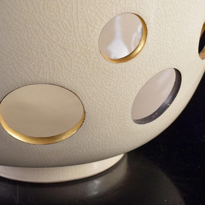 北大路魯山人作　金銀水玉透かし鉢　菓子鉢　共箱　D　R8520