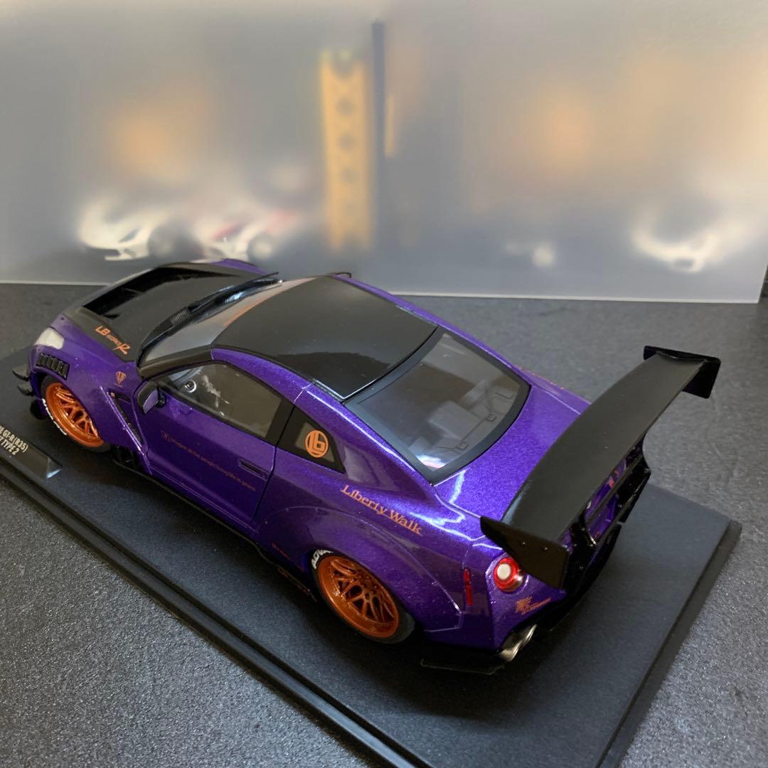 788 リバティウォーク LBWK R35 GT-R 1/18スケールミニカー