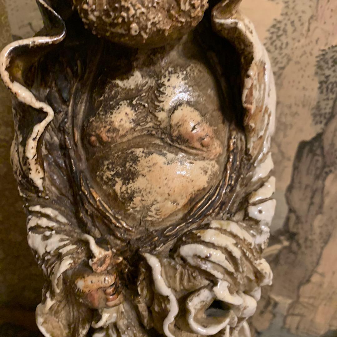 達磨　　置物　　二六焼 時代箱　美品　157