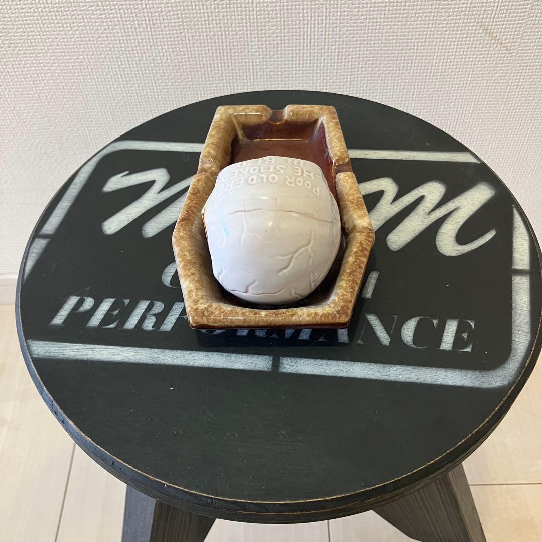 アンティーク雑貨 Vintage Skull Ashtray