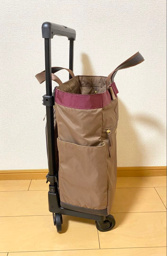 SWANYスワニー キャリーバッグカート　ルバンドミニ　グレージュ　リボン