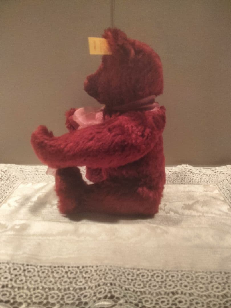 Steiffシュタイフクラッシック テディベアボルドー　ドイツ製新品同等