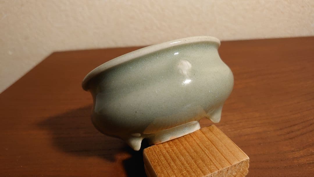 李朝　青磁　香炉　アンティーク青磁　諏訪蘇山　蘇山　１客