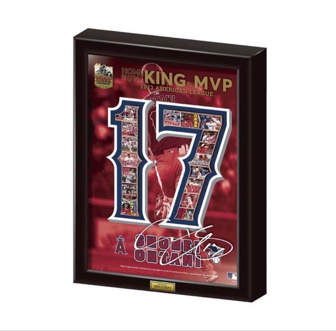 【新品未使用】大谷翔平記念品 2023 ホームラン王&MVP獲得額装ピンズセット