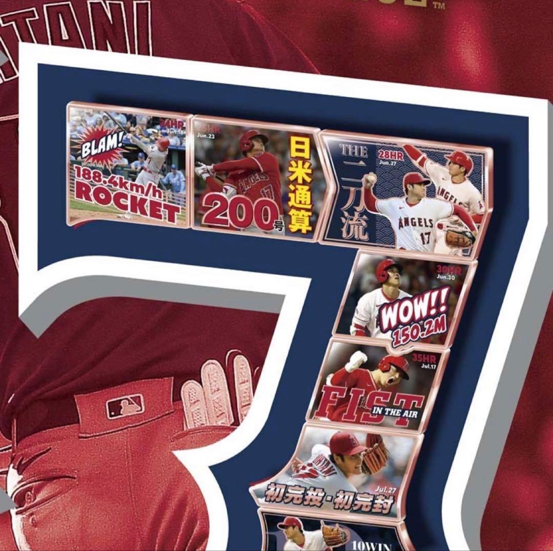 【新品未使用】大谷翔平記念品 2023 ホームラン王&MVP獲得額装ピンズセット