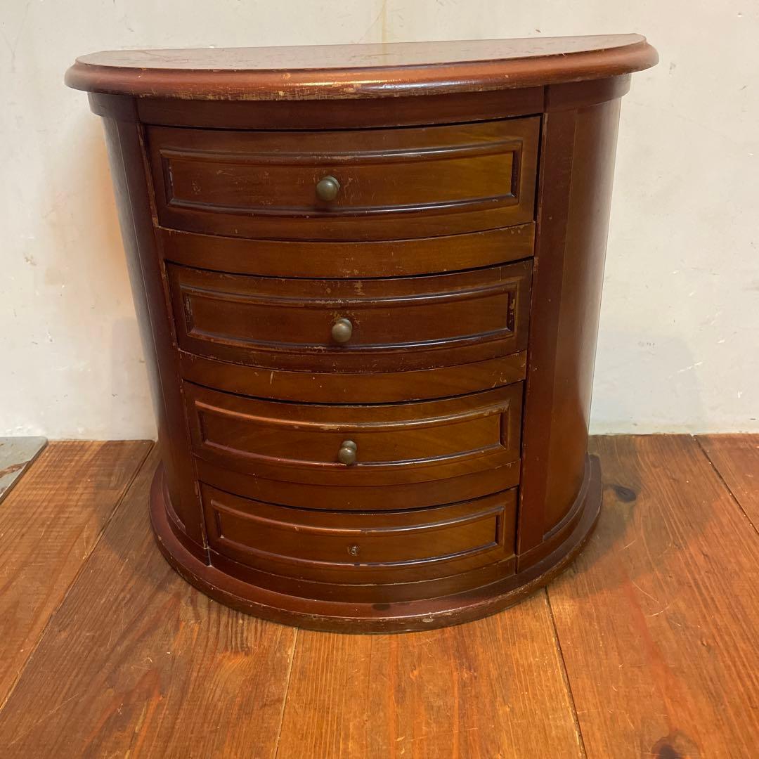 美品　木製　ヴィンテージ　チェスト　棚　アクセサリー　小物　当時物