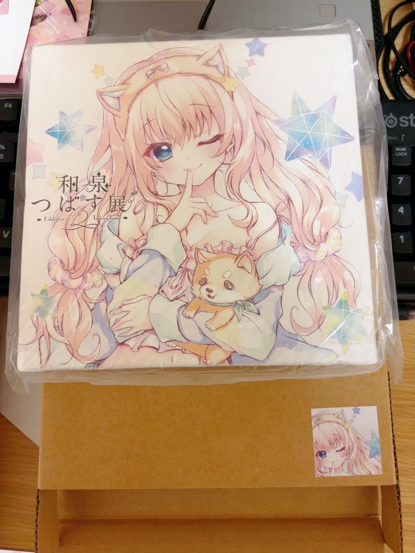 9nine ナイン 和泉つばす展 キャンバスアート 都 天 希亜　月のララちゃん